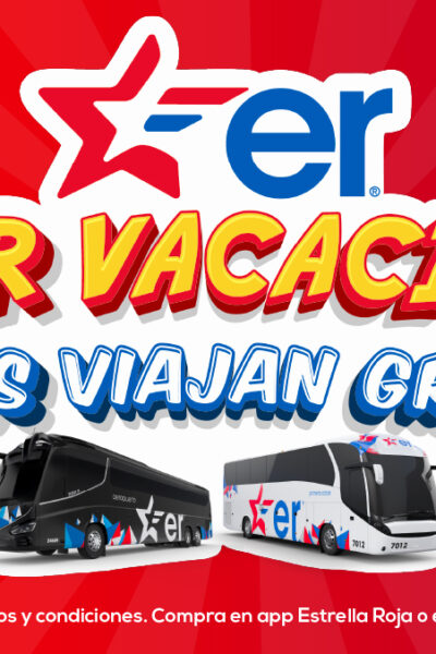 En estrella roja niños viajan gratis