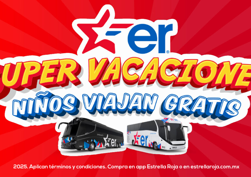 En estrella roja niños viajan gratis